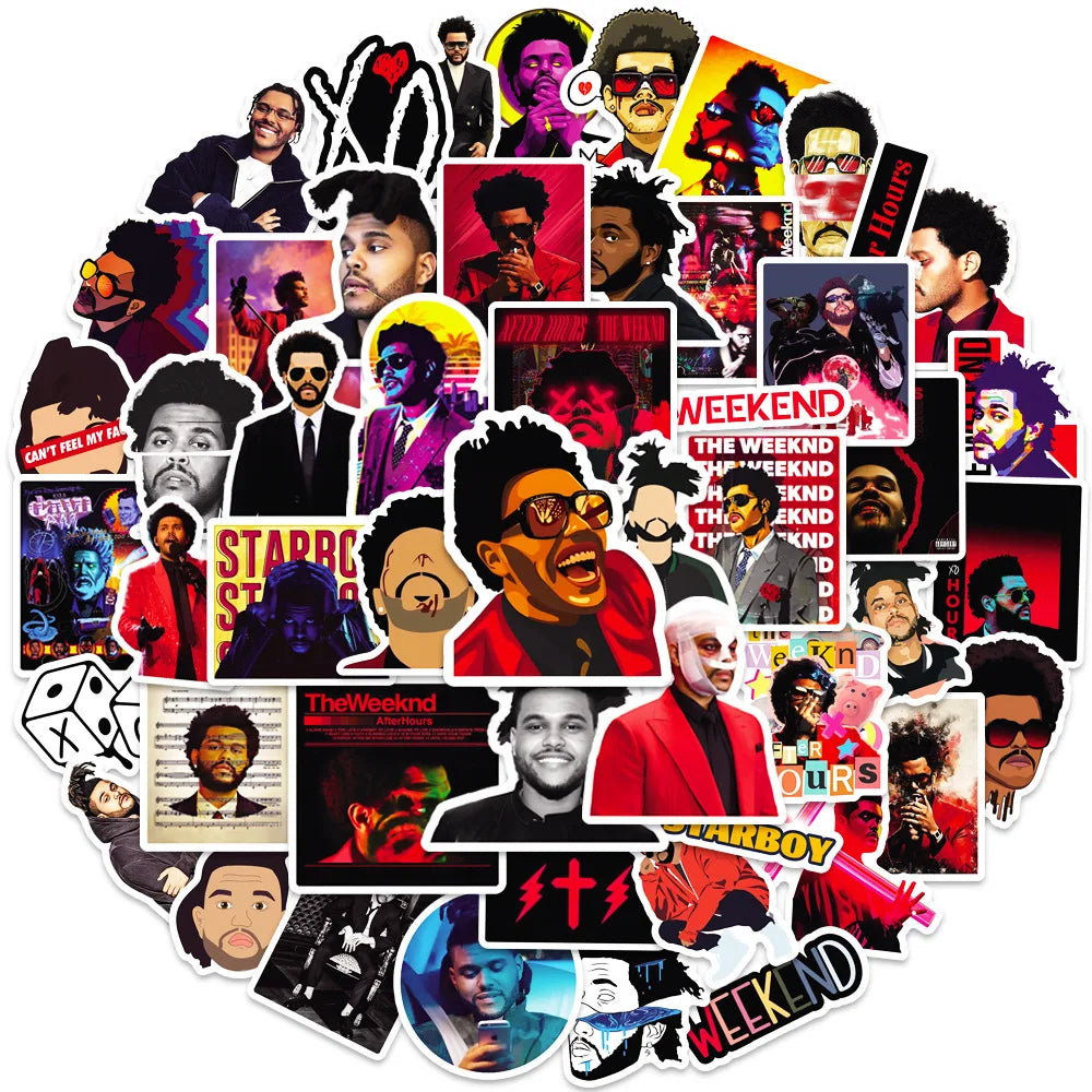 The Weeknd Stickers (50 count)