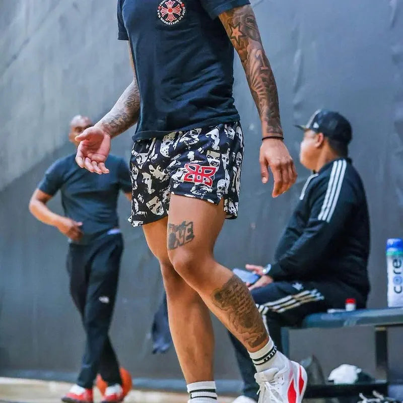 Horror Movie Mesh Shorts