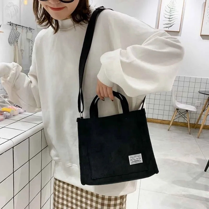 Corduroy Tote Bag