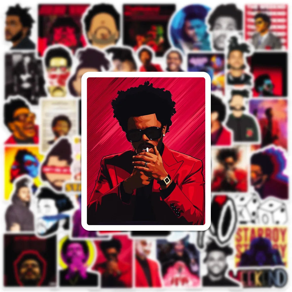 The Weeknd Stickers (50 count)