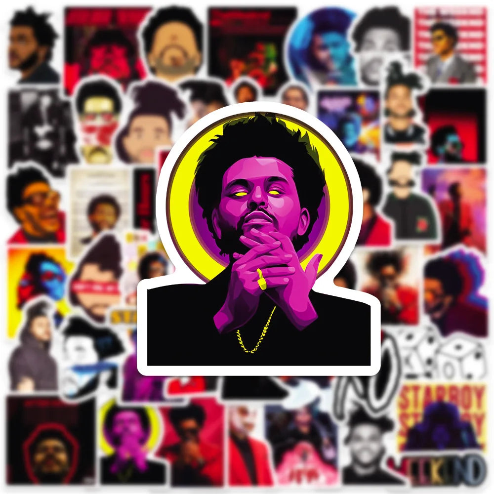 The Weeknd Stickers (50 count)