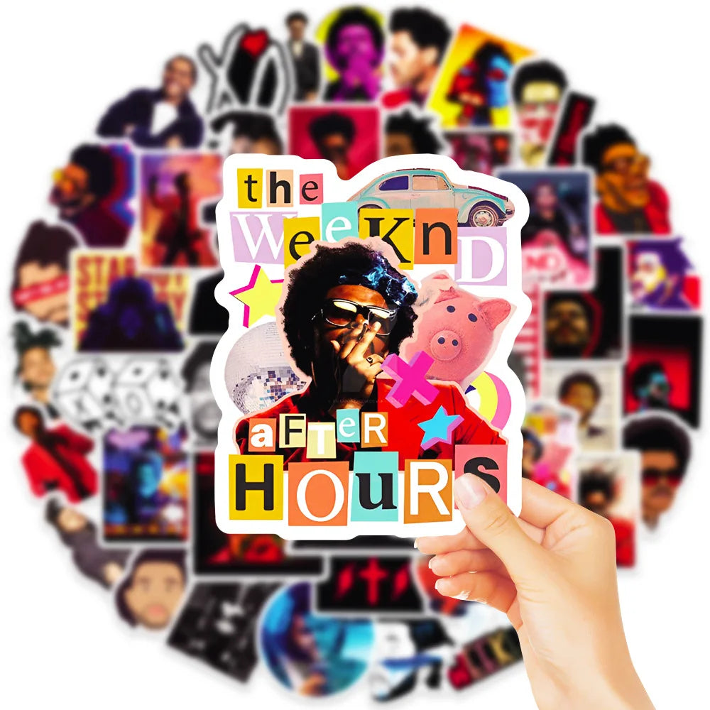 The Weeknd Stickers (50 count)