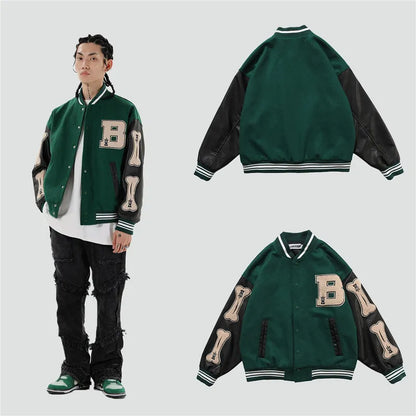 Bone Varsity Jacket