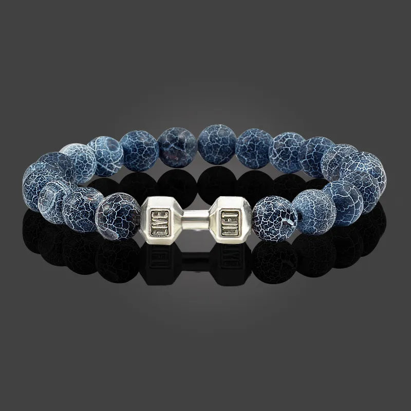 Dumbbell Volcano Stone Beads