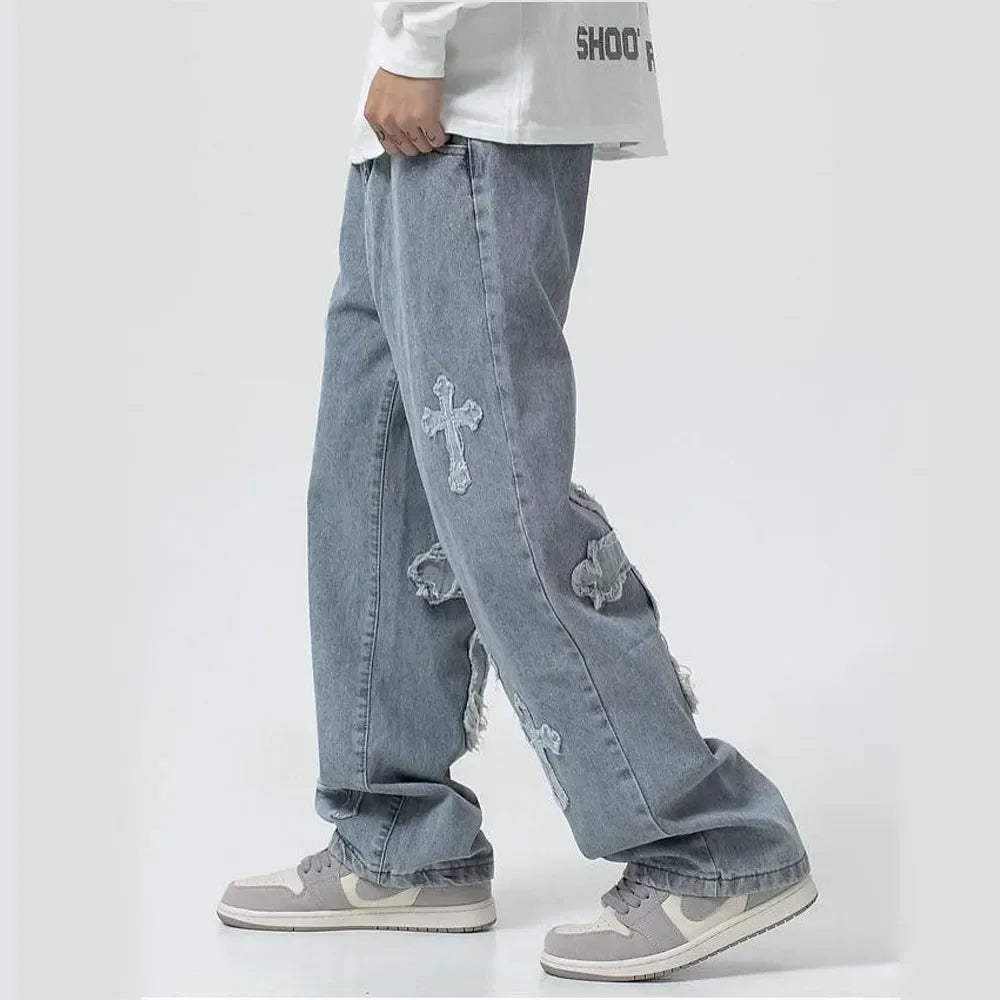 Cross Stitched Jeans