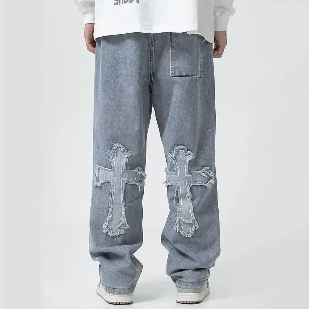 Cross Stitched Jeans