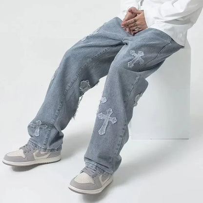 Cross Stitched Jeans