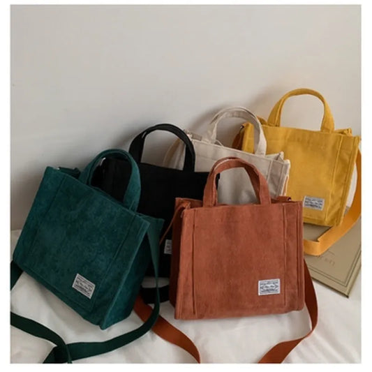 Corduroy Tote Bag