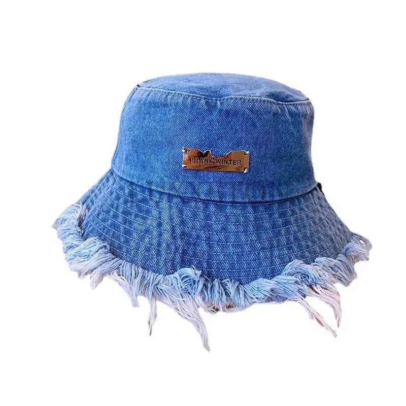 Washed Denim Bucket Hat