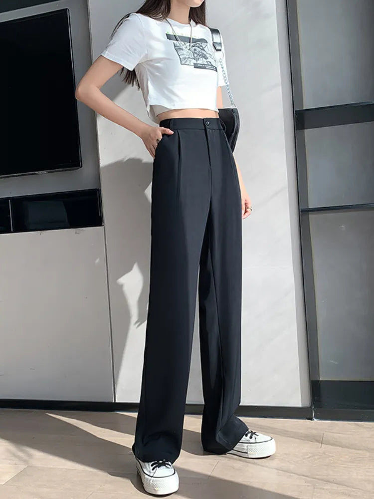 High Waist Wide Leg Pants